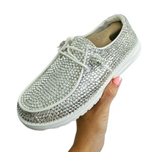 Bedazzled Hey Dude Slip on Shoes